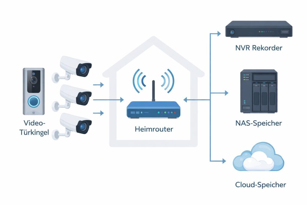 NVR vs. NAS vs. Cloud — Videospeicherung richtig planen
