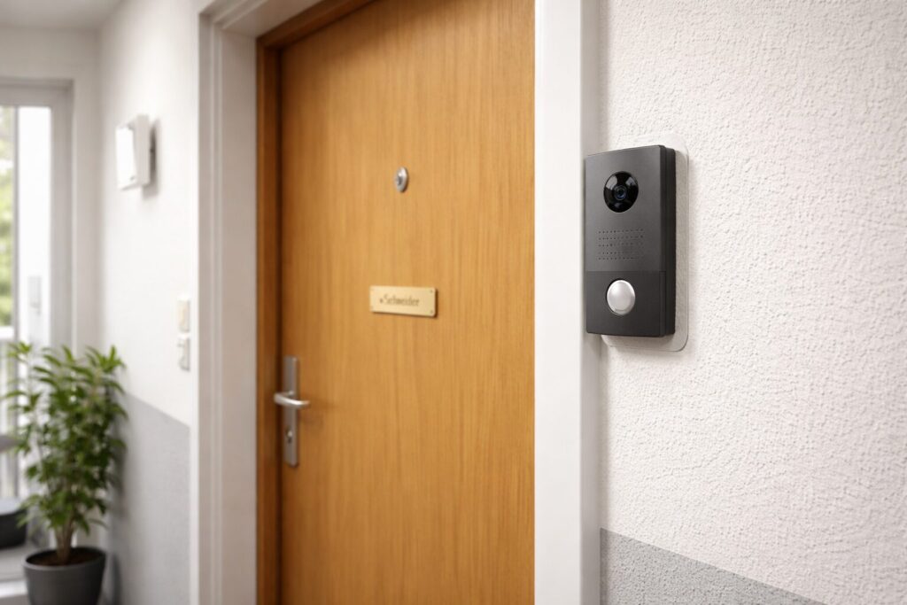 Türsprechanlage in der Mietwohnung mit einfacher Montage