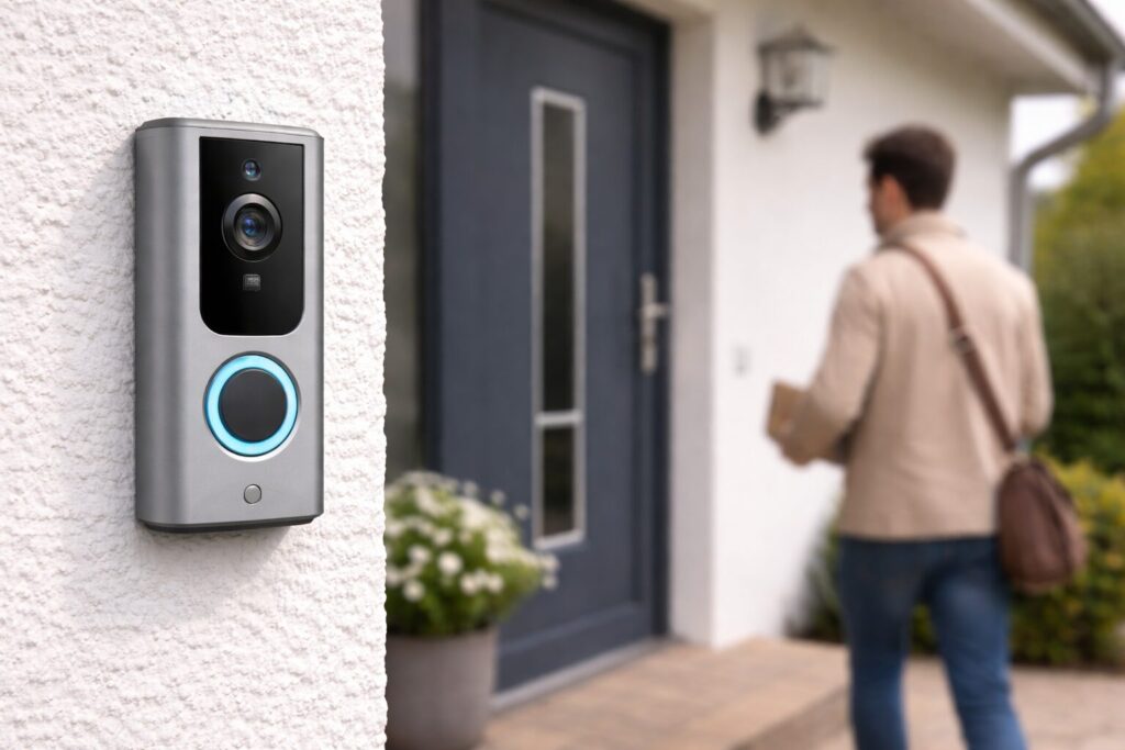 Video Türklingel mit Kamera am Hauseingang
