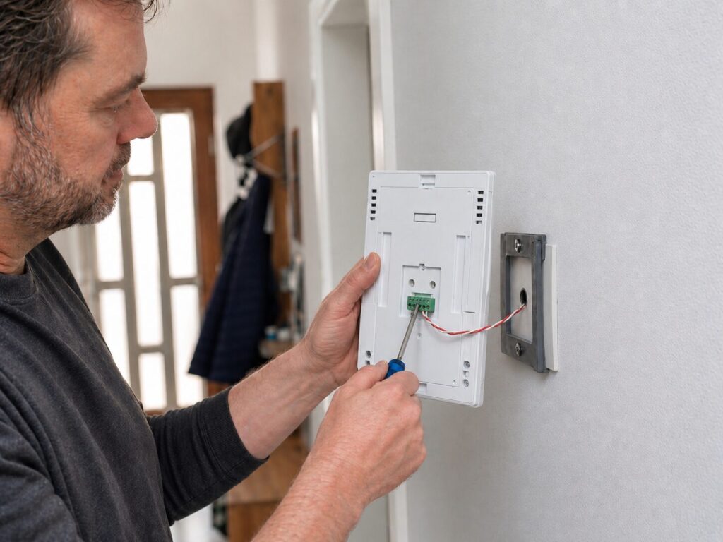 Nachrüstung einer 2-Draht Video Türsprechanlage mit vorhandenen Leitungen