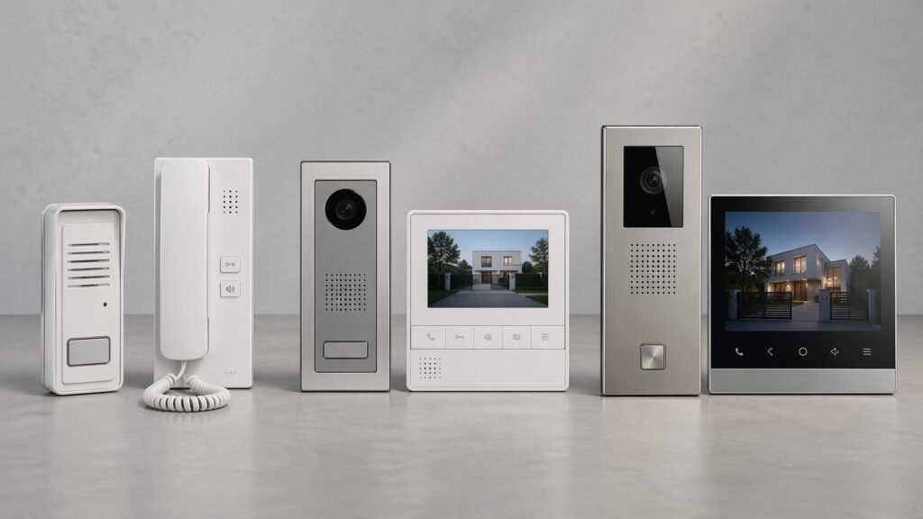 Vergleich von einfachen, mittleren und höherwertigen Türsprechanlagen für Einfamilienhäuser