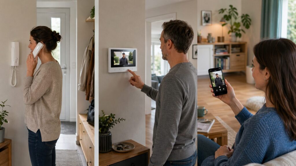 Audio, Video und App Nutzung bei Türsprechanlagen im Alltag