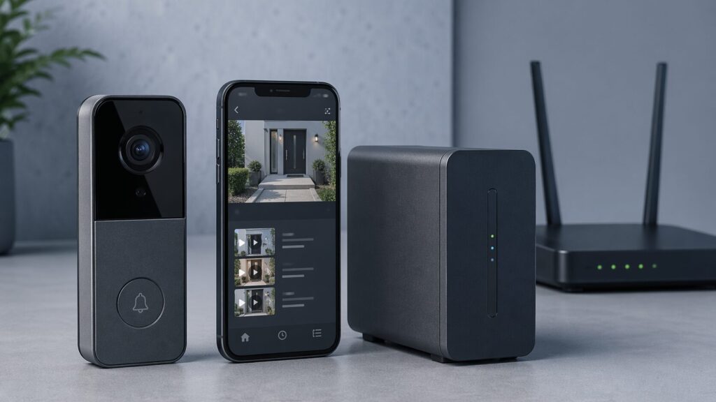 WLAN Türklingel mit Video, lokaler Speicherung und technischer Anbindung
