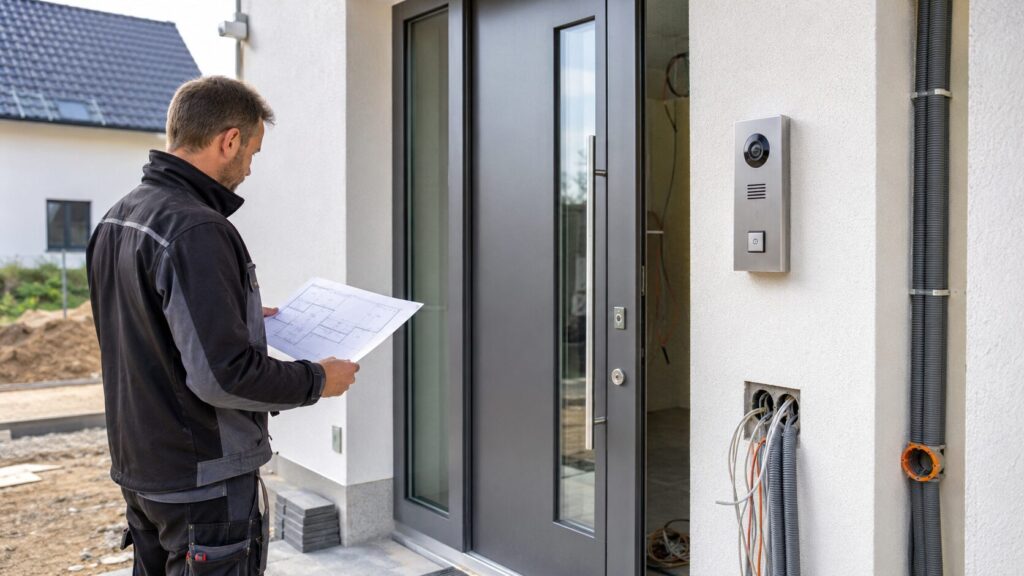 Türsprechanlage im Neubau planen: Welche Technik von Anfang an sinnvoll ist