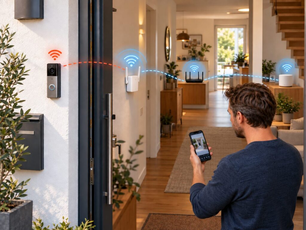 Video Türklingel: WLAN verbessern – Repeater oder Mesh? 1 Video Türklingel: WLAN verbessern – Repeater oder Mesh?