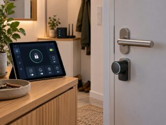 Smart Lock mit Home Assistant an einer modernen Haustür